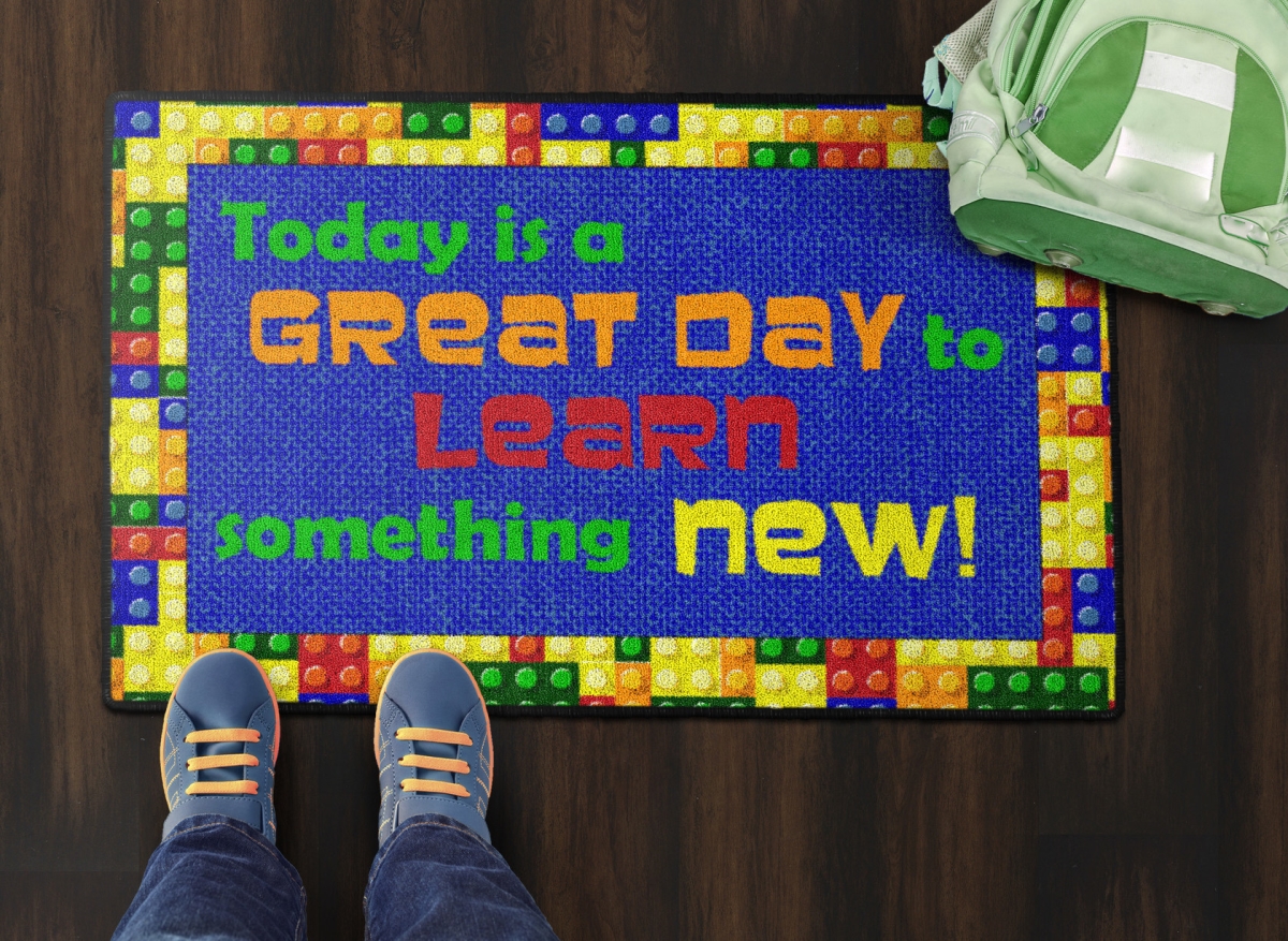 CE144-14W Welcome Rectangle Mat - Great Day - 2 x 3 ft.