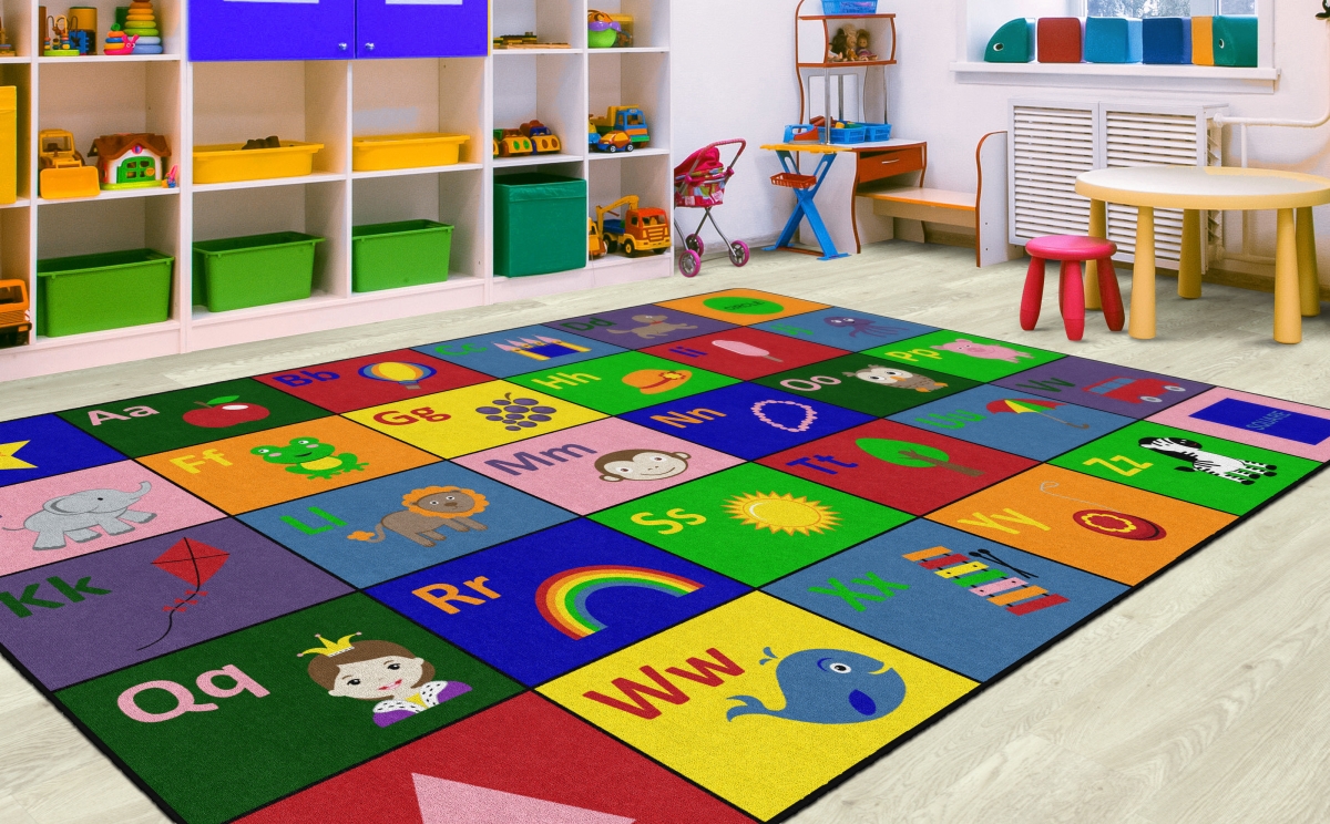 FA1347-44FS Learning Fun Rug - 7 ft. 6 in. x 12 ft.