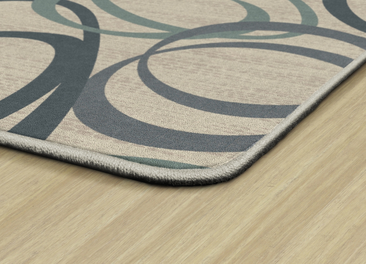 FM200-22A Duo Natural & Blue Rectangle Rug - 4 x 6 ft.