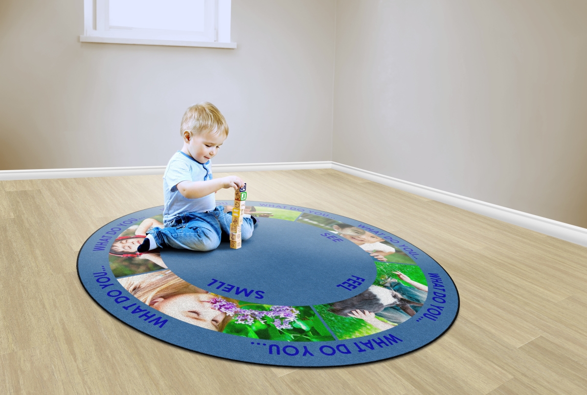 FA1359-27FS Five Senses Round Rug - 6 ft.