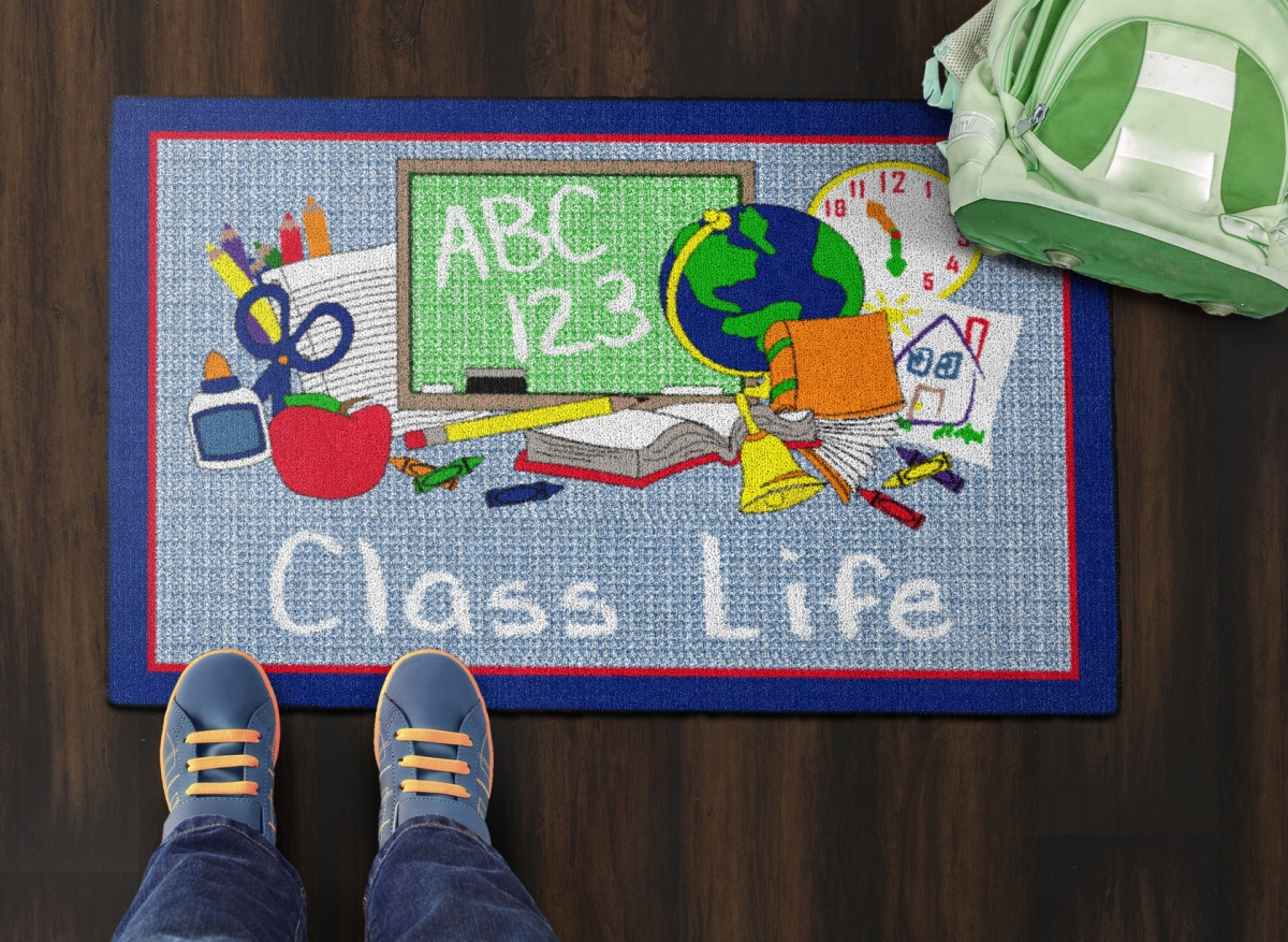 CE359-08W Class Life Blue Rectangle Rug - 2 x 3 ft.