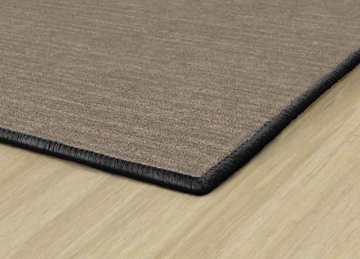 CW1865-15S12 Two Tone Neutral Square Rug - Set of 12 - 15 x 15 in.