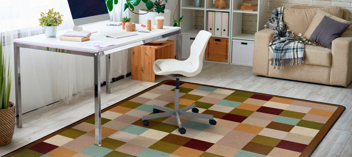 FM182-34A Multi Block Rectangle Rug - 6 x 9 ft.
