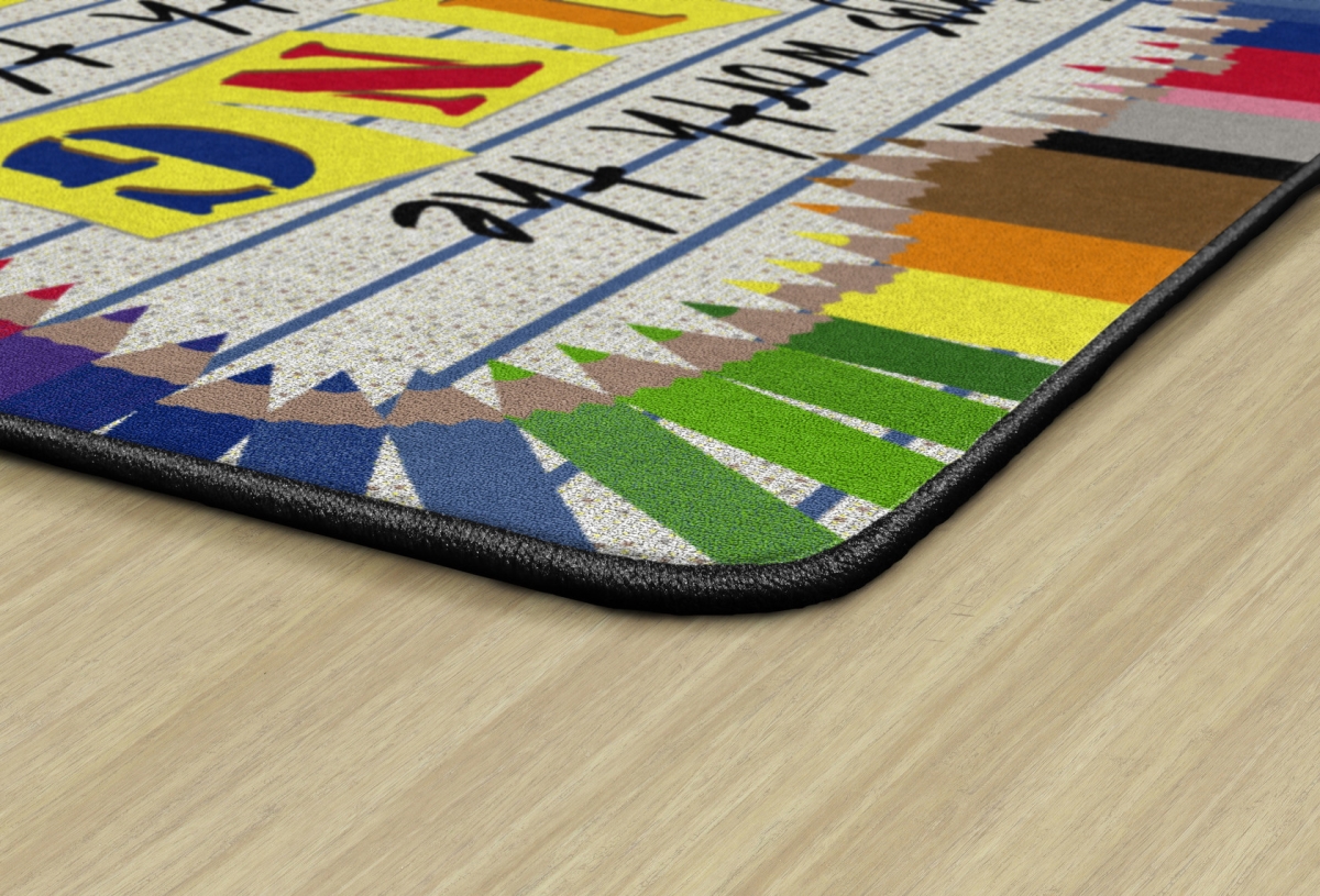FE275-32A Make It Worthwhile Rectangle Rug - 6 ft. x 8 ft. 4 in.