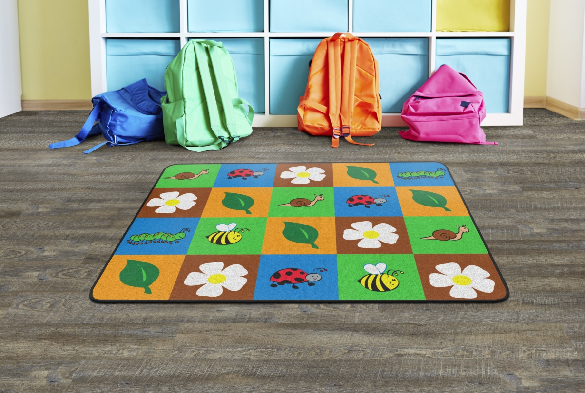 FE292-22A Nature Square Rectangle Rug - 4 x 6 ft.