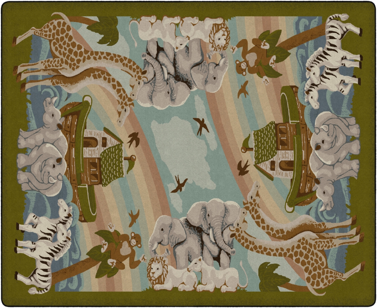 FM166-58A Noahs Journey Tranquility Rectangle Rug - 10 ft. 6 in. x 13 ft. 2 in.