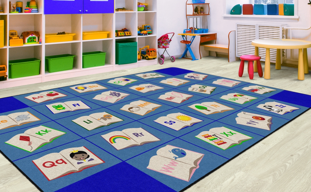 FA1349-44FS Reading Alphabet Rug - 7 ft. 6 in. x 12 ft.