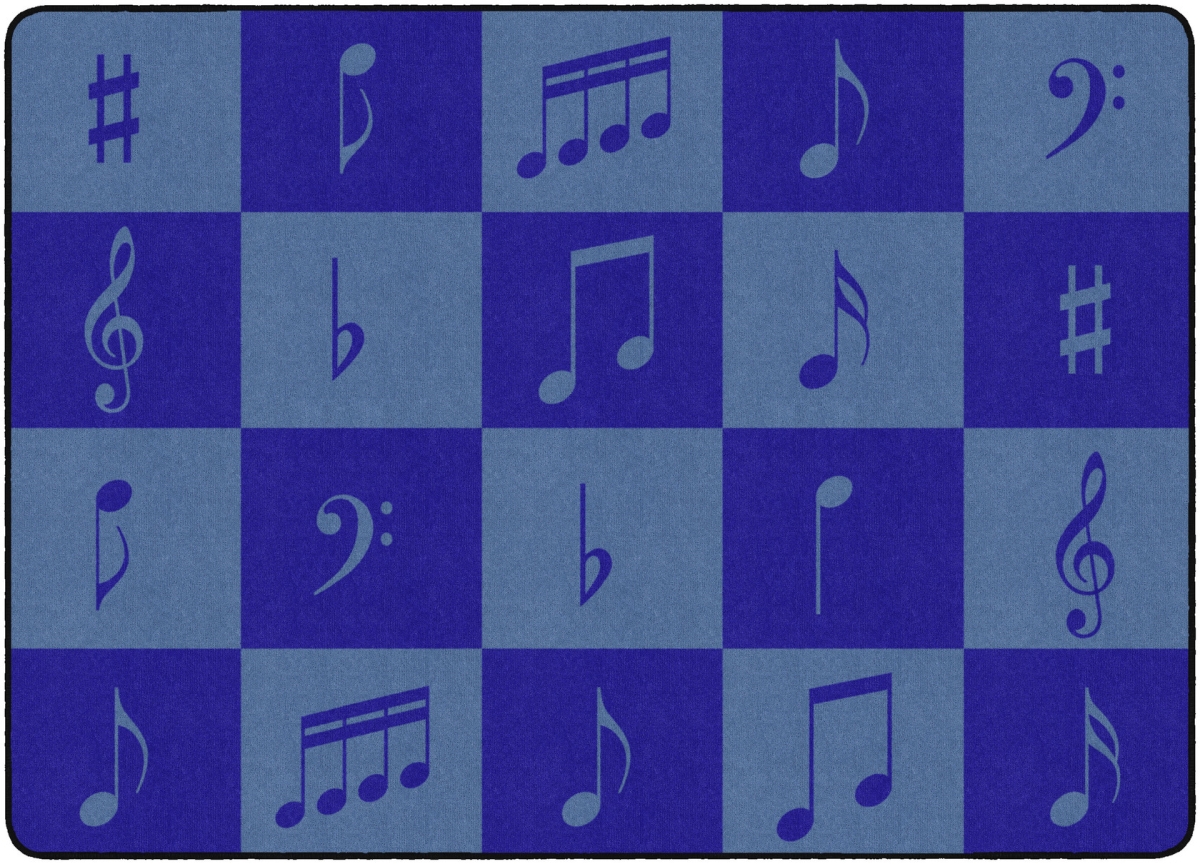 FA1850-32FS Music Note Seating Rug - 6 ft. x 8 ft. 4 in.