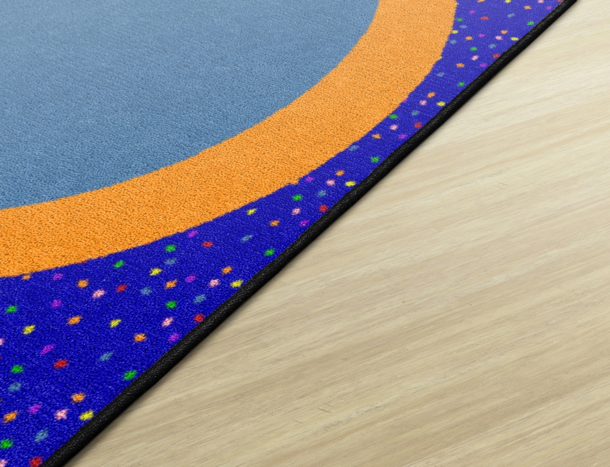 CW1863-15S12 Sitting Spots Primary Square Rug - Set of 12 - 15 x 15 in.