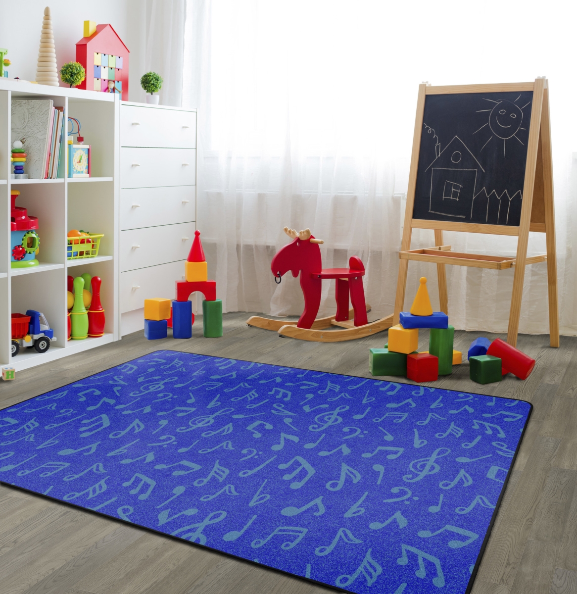 FA1842-32FS Music Note Fun Rug - 6 ft. x 8 ft. 4 in.