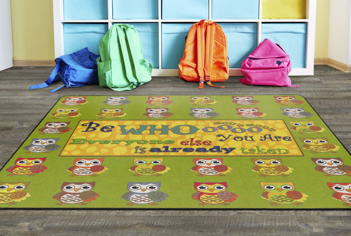 FE271-32A Be Whoooo You Are Rectangle Rug - 6 ft. x 8 ft. 4 in.