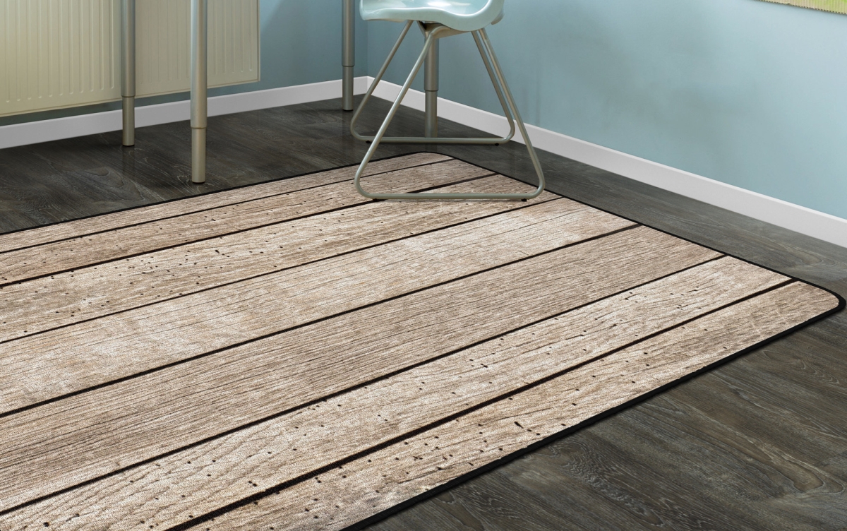 FA1824-22FS Hardwood Rectangle Rug - 4 x 6 ft.