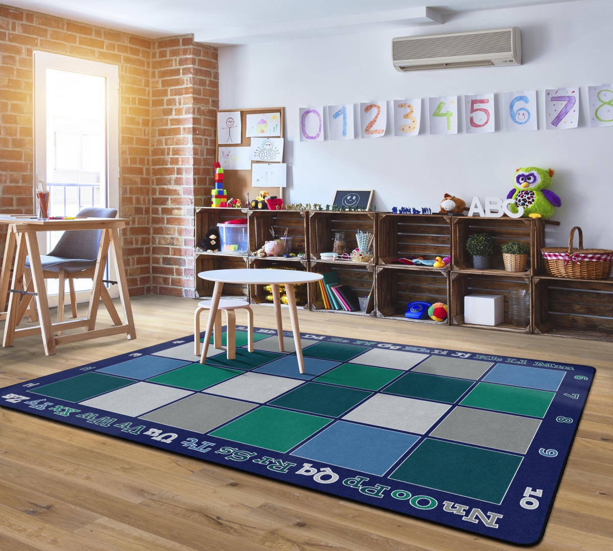 FA1852-44FS Sitting Grid Cool Rug - 7 ft. 6 in. x 12 ft.