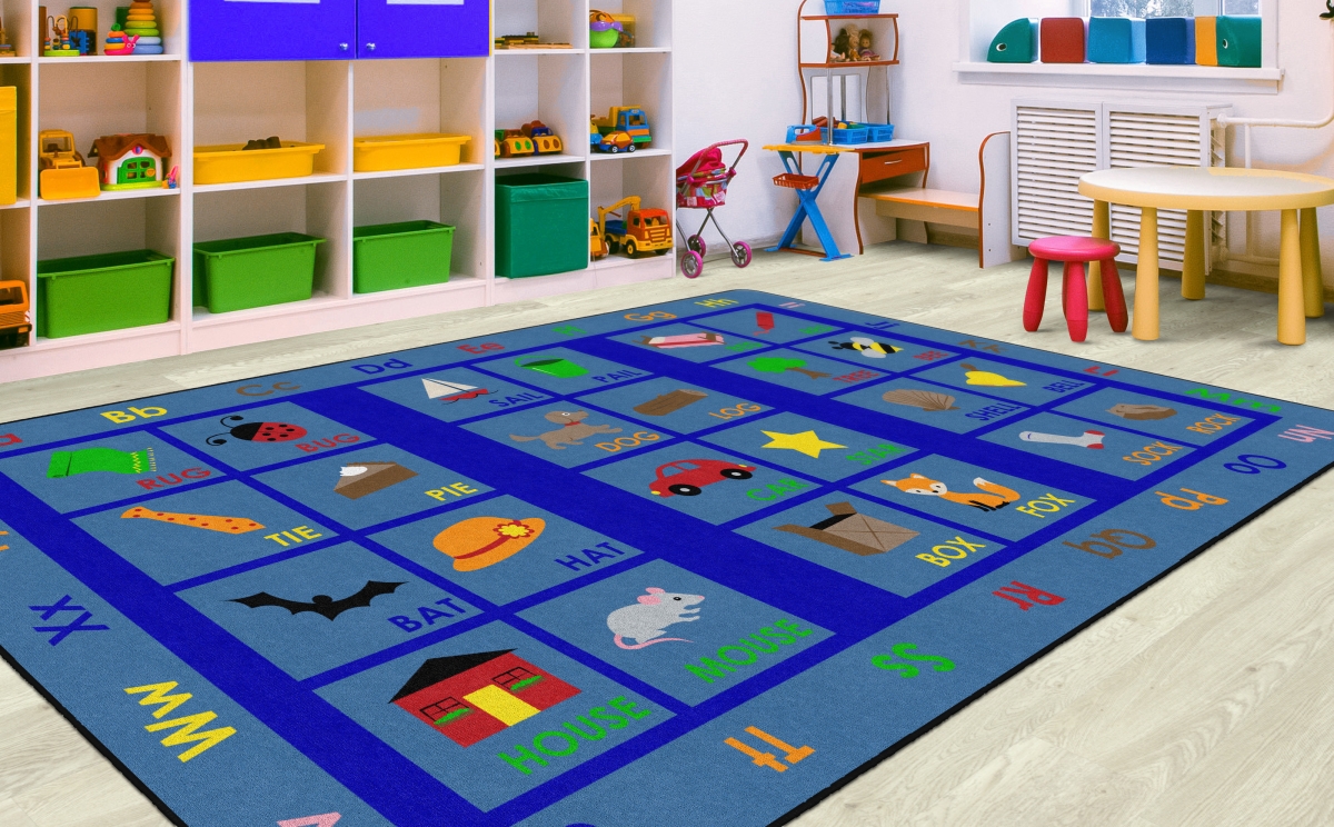 FA1350-44FS Rhyming Blocks Rug - 7 ft. 6 in. x 12 ft.