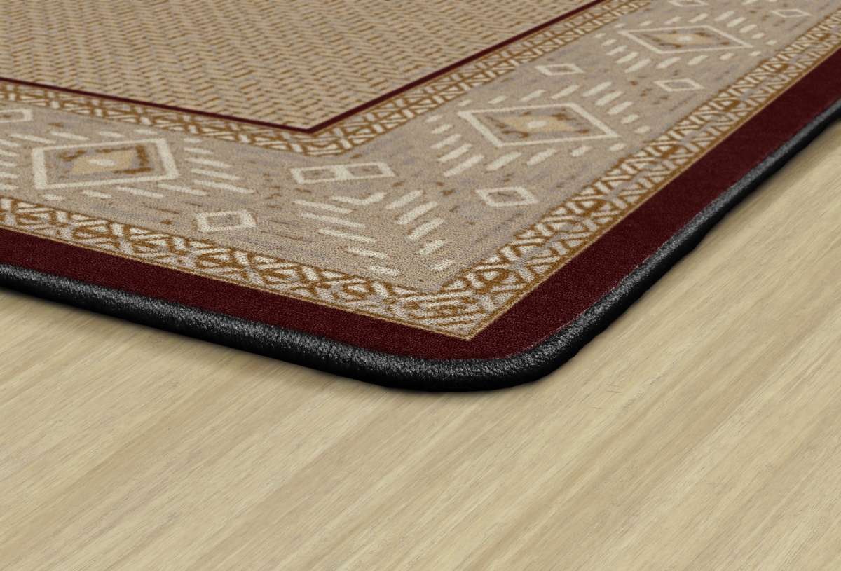 FM187-50A Ventana Weave Garnet Rectangle Rug - 8 ft. 4 in. x 12 ft.