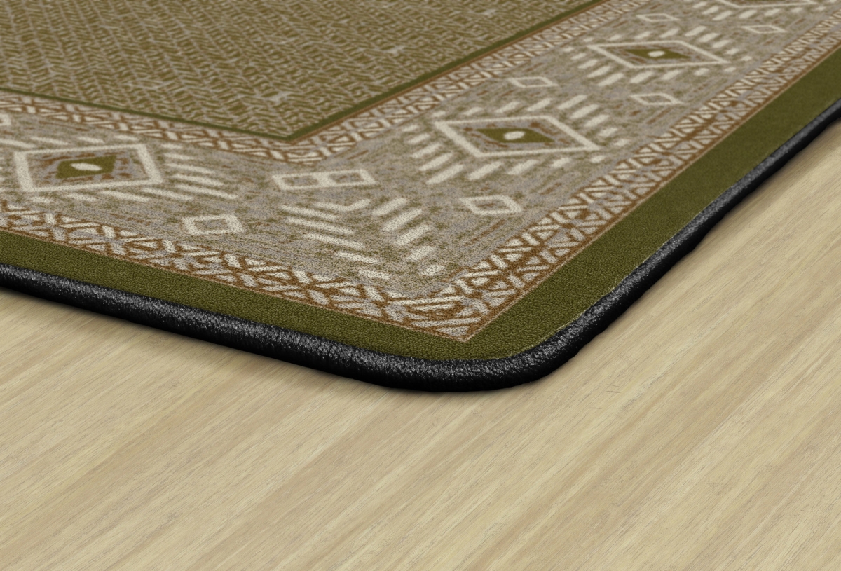 FM188-34A Ventana Weave Green Rectangle Rug - 6 x 9 ft.
