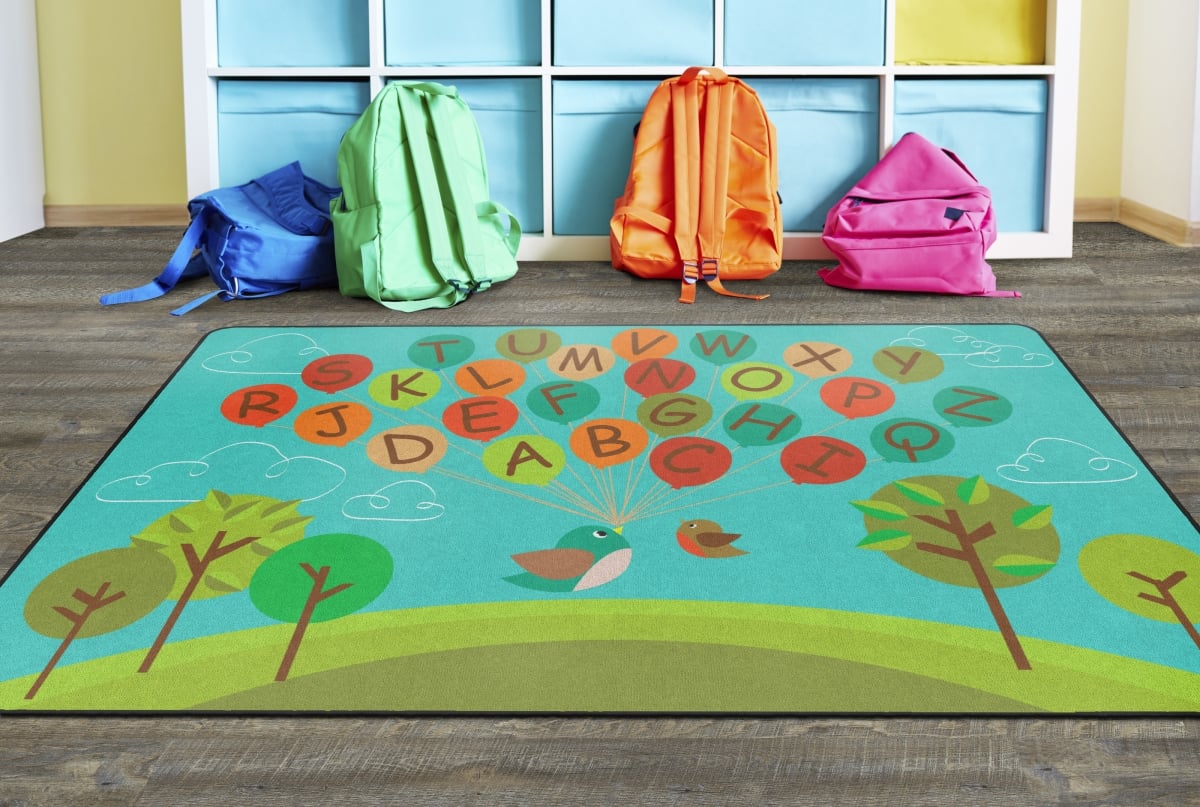 FE281-32A Fly Away ABCS Rectangle Rug - 6 ft. x 8 ft. 4 in.