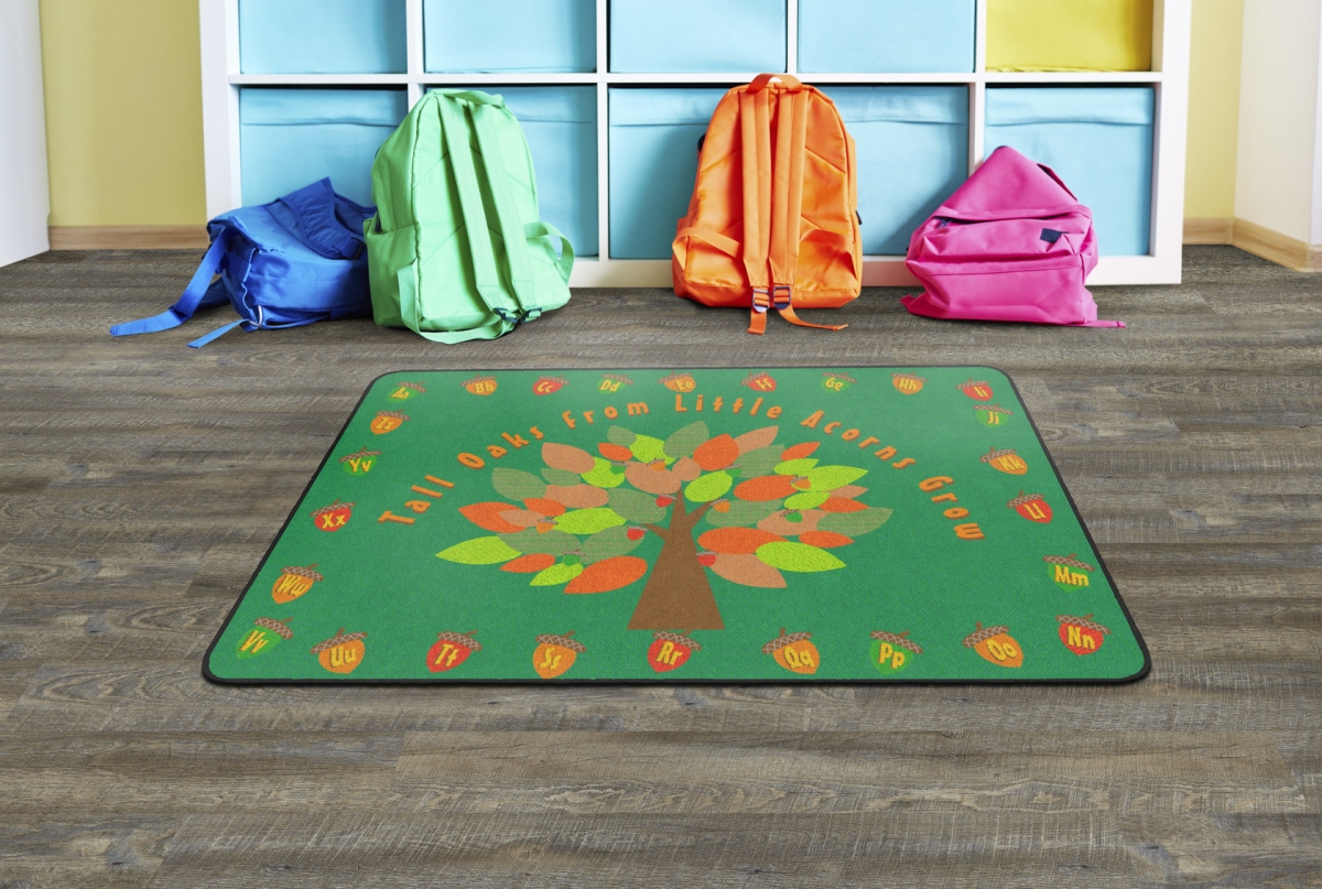 FE308-22A Tall Oaks From Little Acorns Grow Rectangle Rug - 4 x 6 ft.