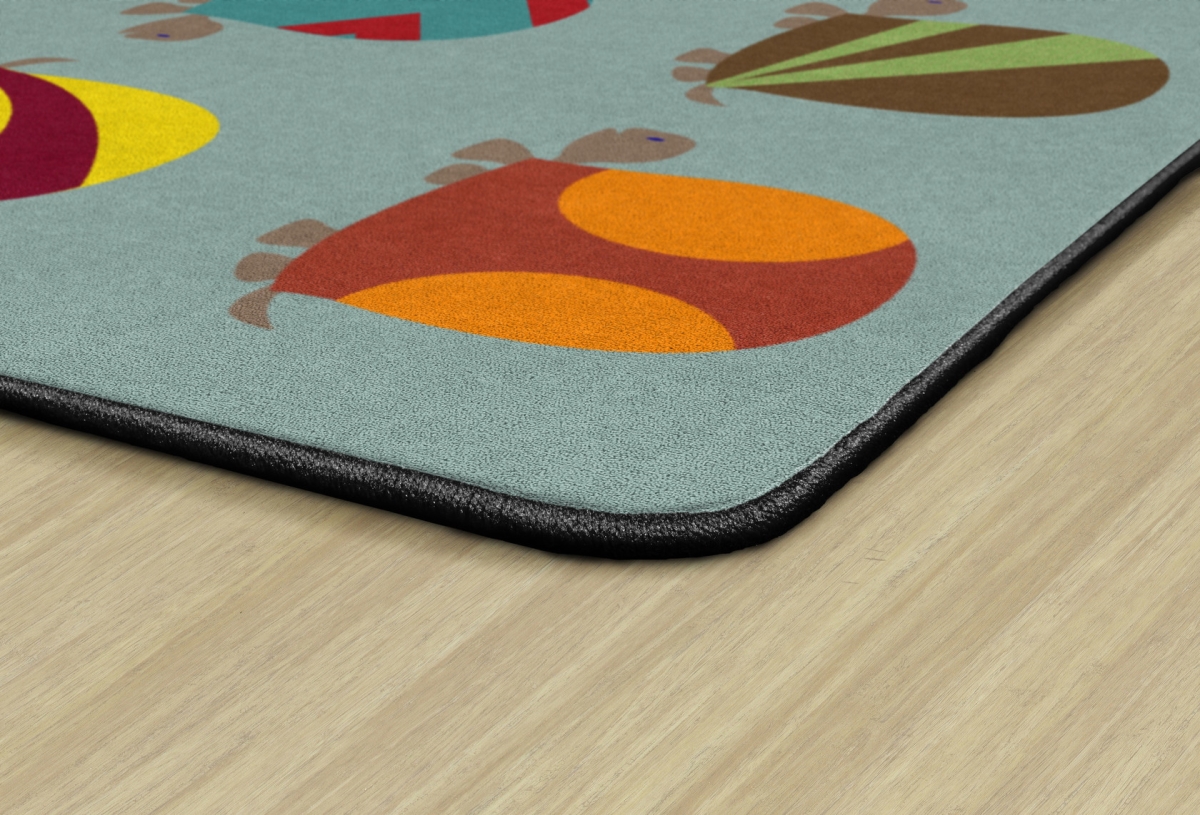 FE313-44A Fancy Prancy Turtles Rectangle Rug - Seats 24 - 7 ft. 6 in. x 12 ft.