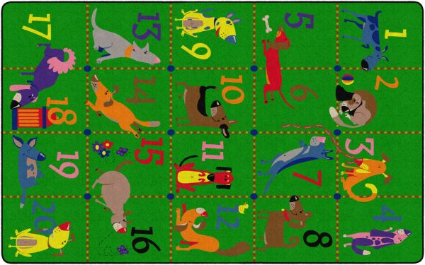FE318-58A Dog Pack Rectangle Rug - Seats 30 - 10 ft. 6 in. x 13 ft. 2 in.