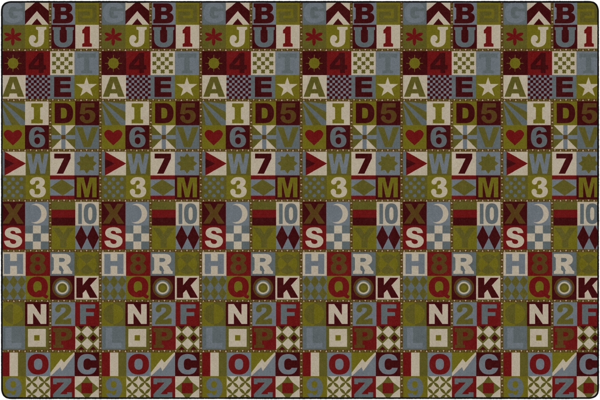 FM169-80A Floors That Teach Tranquility Rectangle Rug - 12 x 18 ft.
