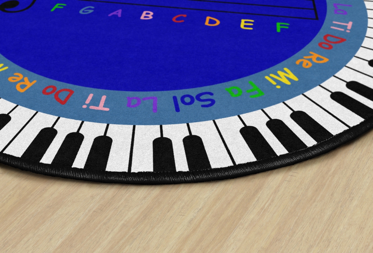 FA1846-71FS Do Re Mi Round Rug - 12 ft.
