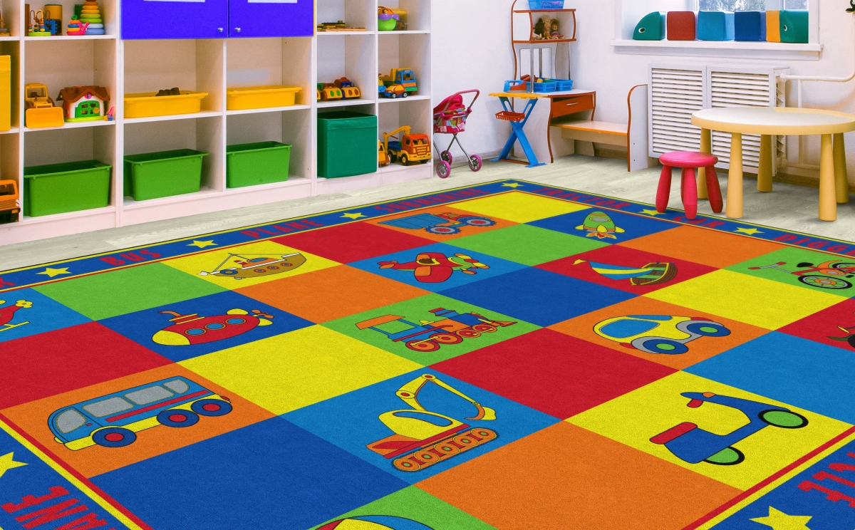 FE314-58A Vehicle Seating Rectangle Rug - Seats 30 - 10 ft. 6 in. x 13 ft. 2 in.