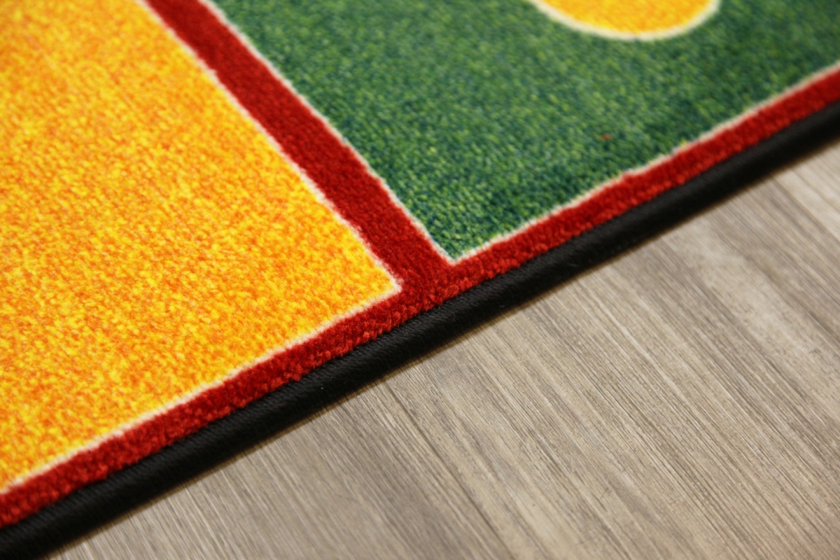 FE344-01A Sitting Grid Primary Runner Rug - Seats 24 - Set of 4 Strips - 13 in. x 8 ft.