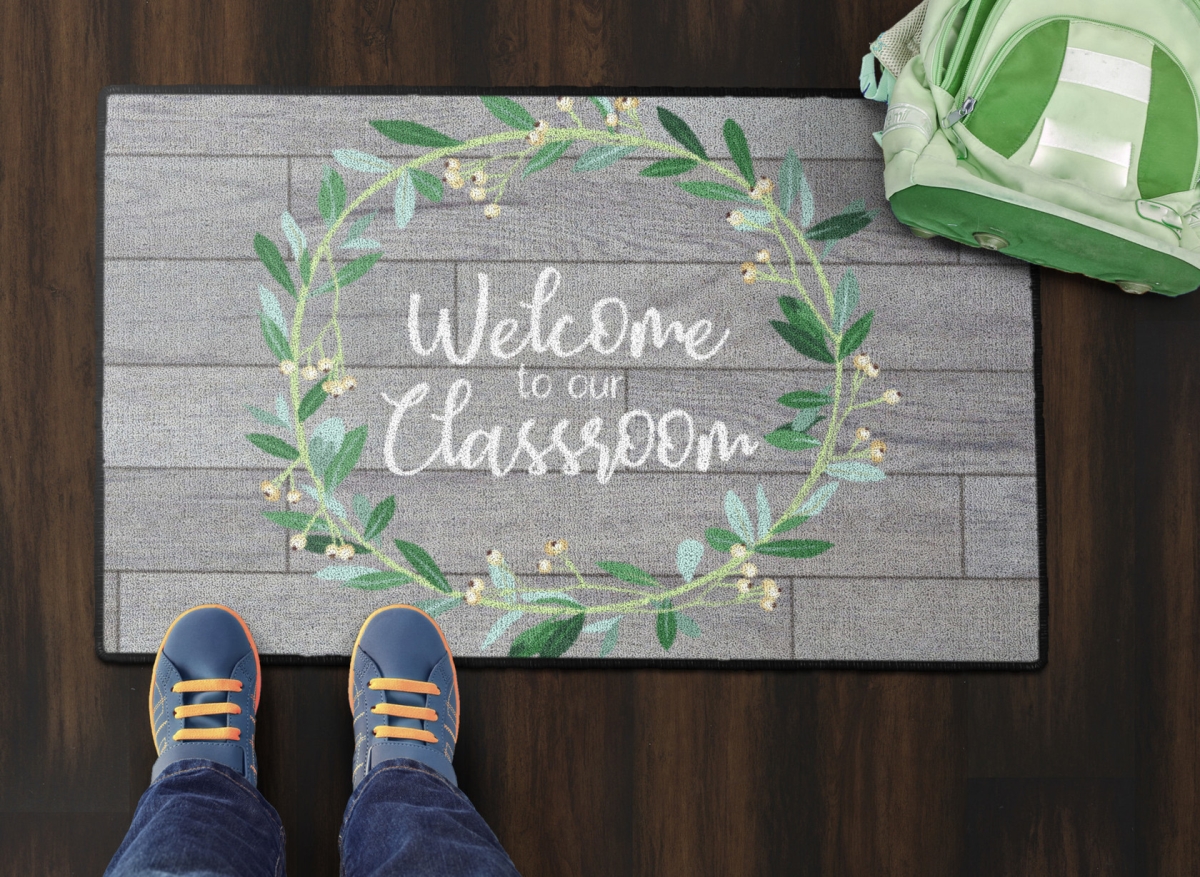 CW1812-20X34FS Welcome to Our Classroom Rectangle Rug - 20 x 34 in.