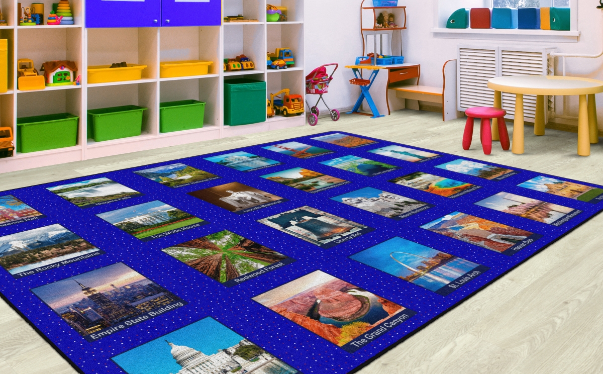 FA1304-44FS Around The USA Rug - 7 ft. 6 in. x 12 ft.
