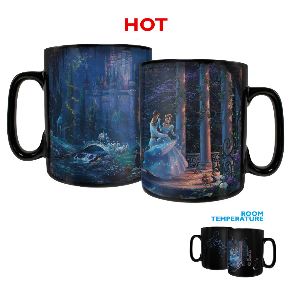Picture of Trend Setters MMUGC957 Thomas Kinkade Cinderella Dancing in the Starlight Clue Morphing Heat-Sensitive Mug