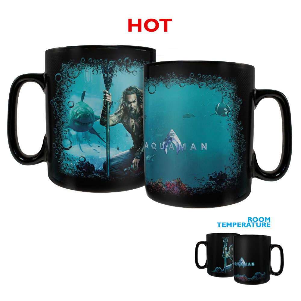Picture of Trend Setters MMUGC925 Aquaman Quest for the Trident Clue Morphing Heat-Sensitive Mug