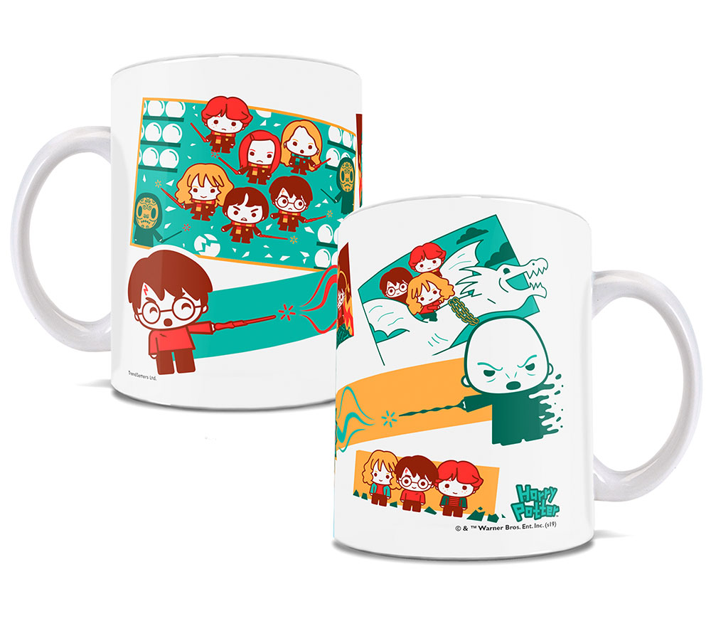 Picture of Trend Setters WMUG985 Harry Potter Chibi - Final Battle Ceramic Mug, White