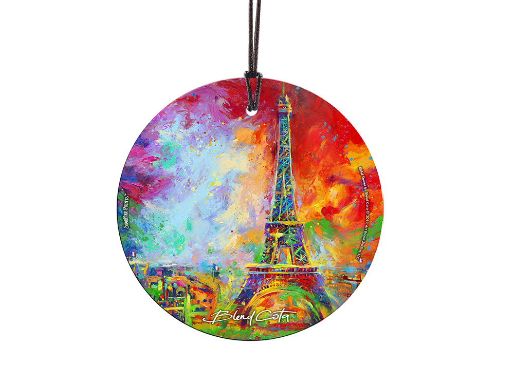 Blend Cota Eiffel Tower StarFire Prints Hanging Glass