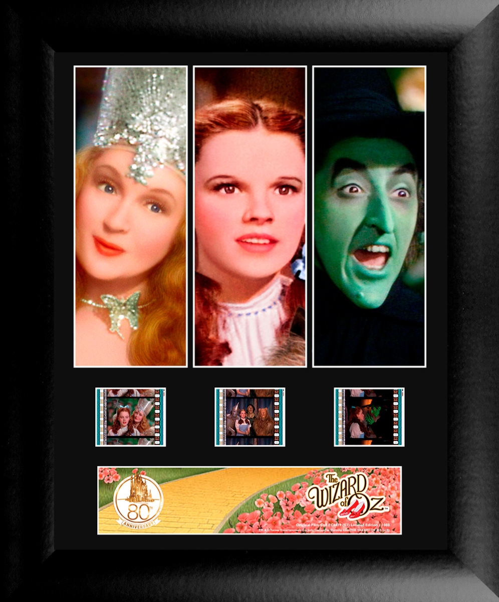 1 oz Wizard of 80th Anniversary 3 Cell Framed Display