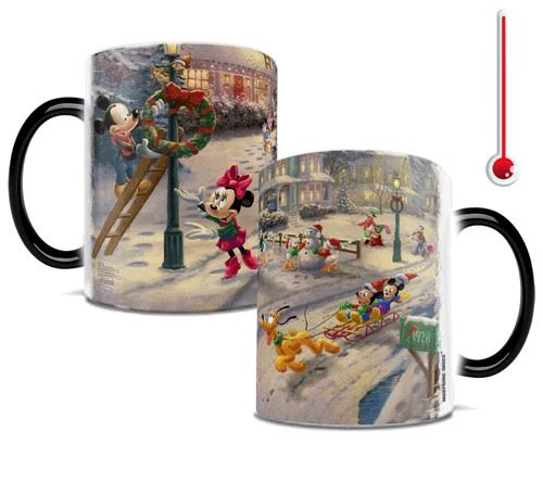 Picture of Trend Setters MMUG1037 Thomas Kinkade Mickeys Victorian Christmas Morphing Heat-Sensitive Mug