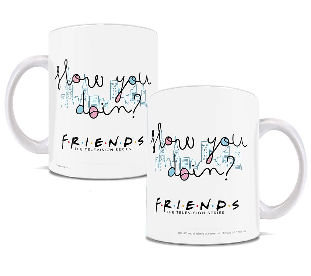 WMUG1054 Friends How You Doin Ceramic Mug, White -  Trend Setters