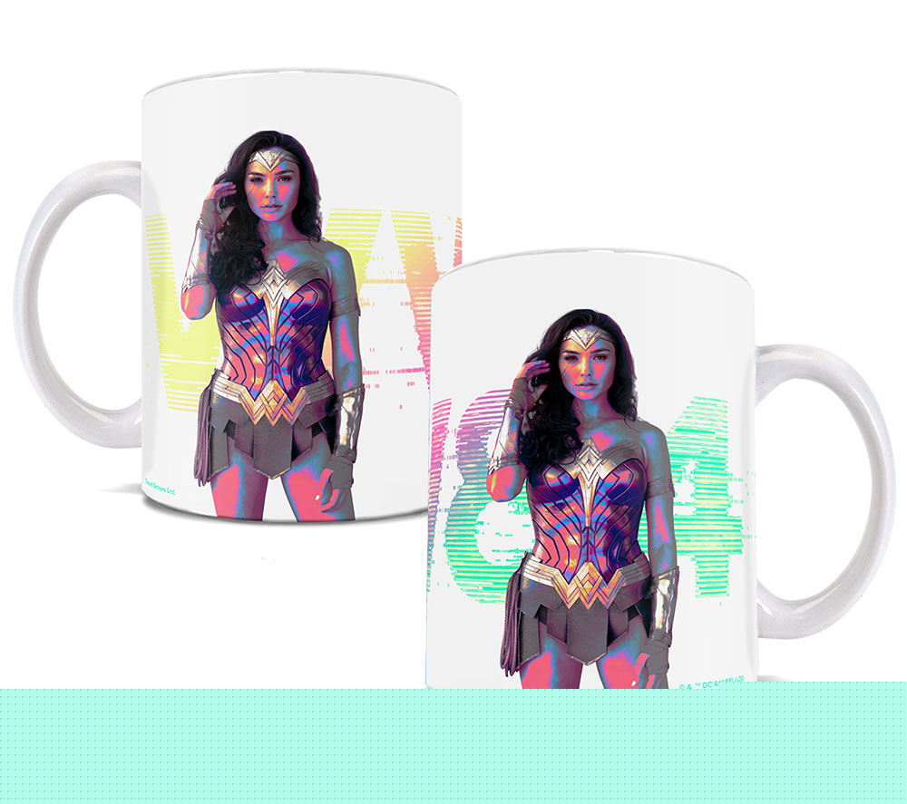 Picture of Trend Setters WMUG1066 Wonder Woman 1984 Glitch White Ceramic Mug