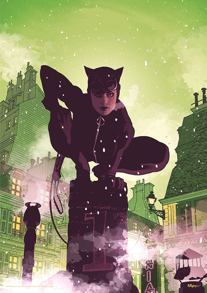 Batman Catwoman Chimney Stacks Mightyprint Wall Art