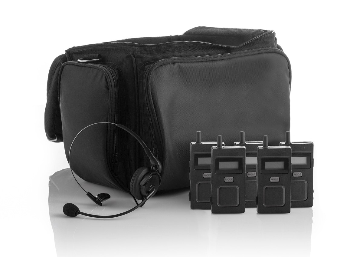 FA-WIS900-TH5 5 User Full Duplex Wireless Intercom System - Lightweight Headsets