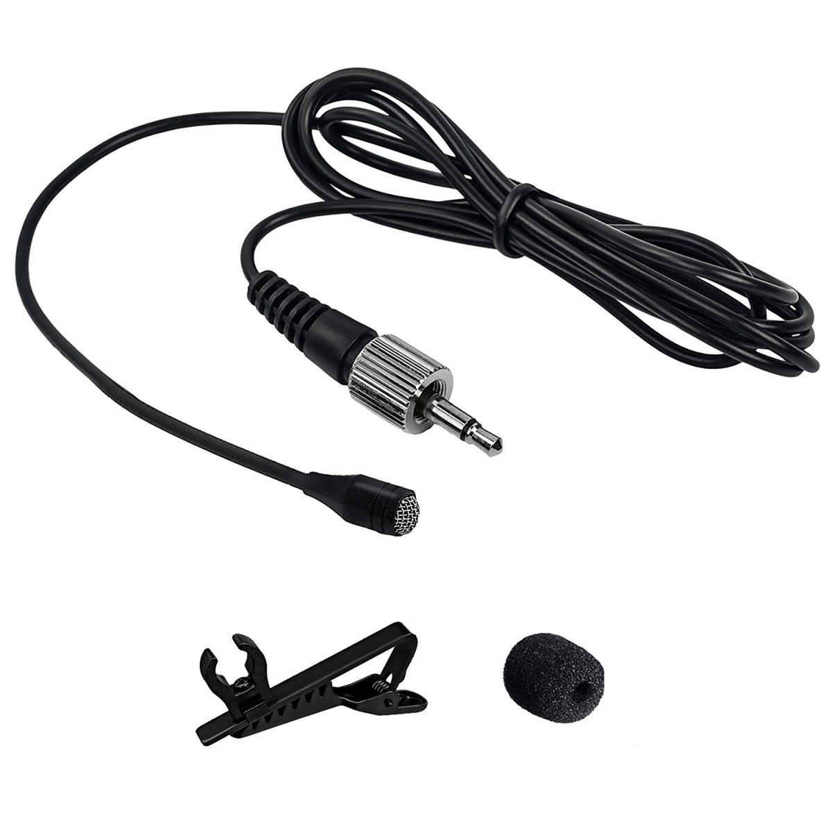 3.5mm Necklace Microphone - Uni-Directional, Black