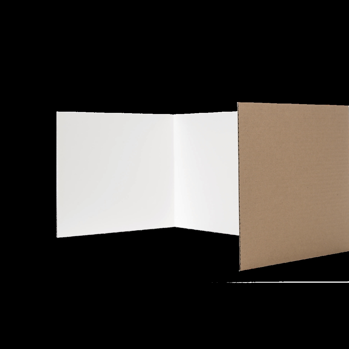 18 x 48 in. White Corrugated Privacy Shield, Pack of 24
