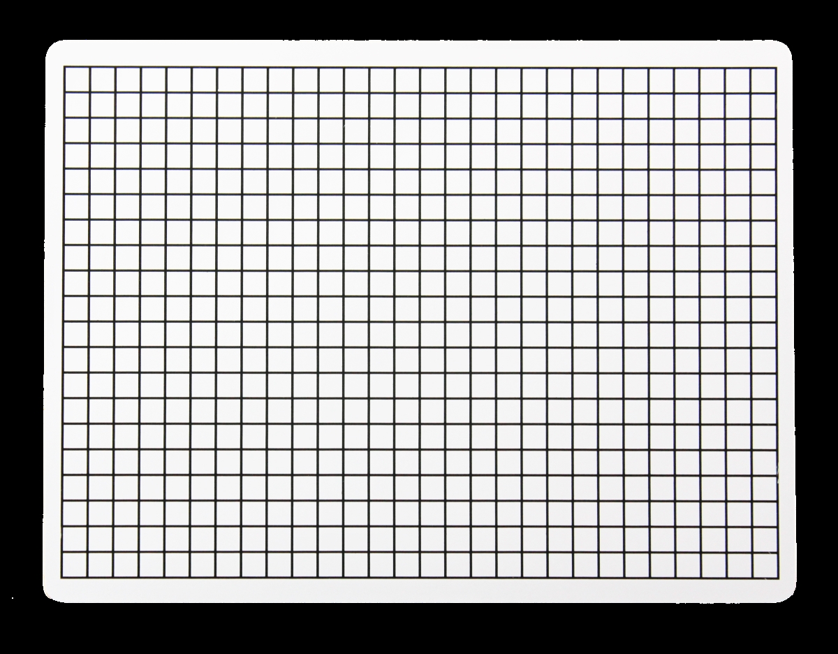 9 x 12 in. Two Sided 0.37 in. Squares Grid Board  Pack of 12