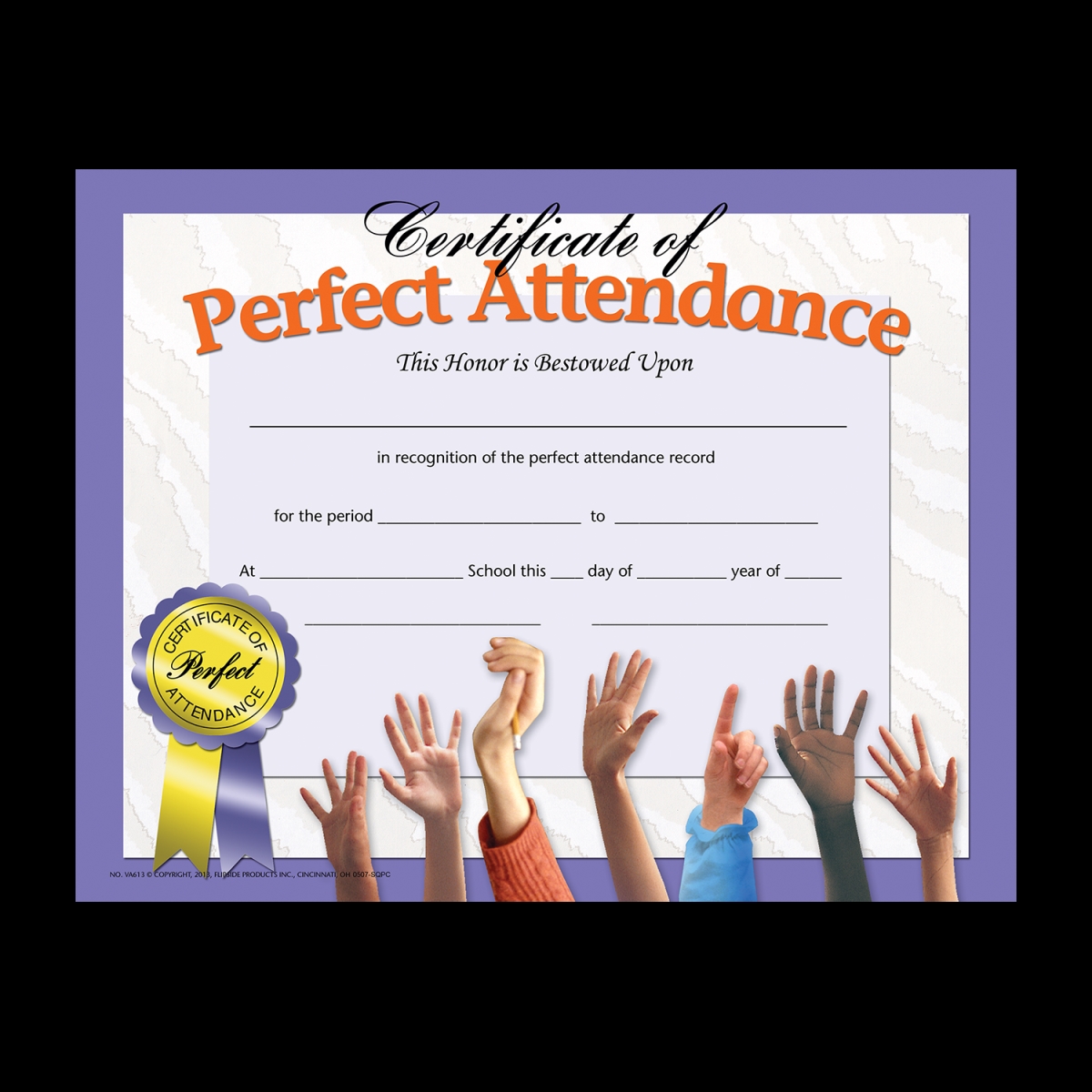 Certificate of Attendance Pack of 5