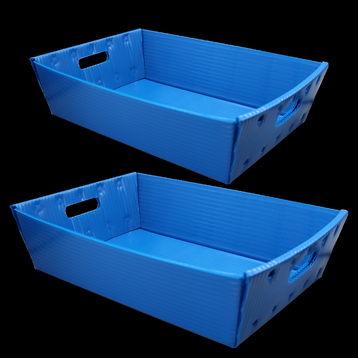 Blue Plastic Letter Tray - 2 Pack