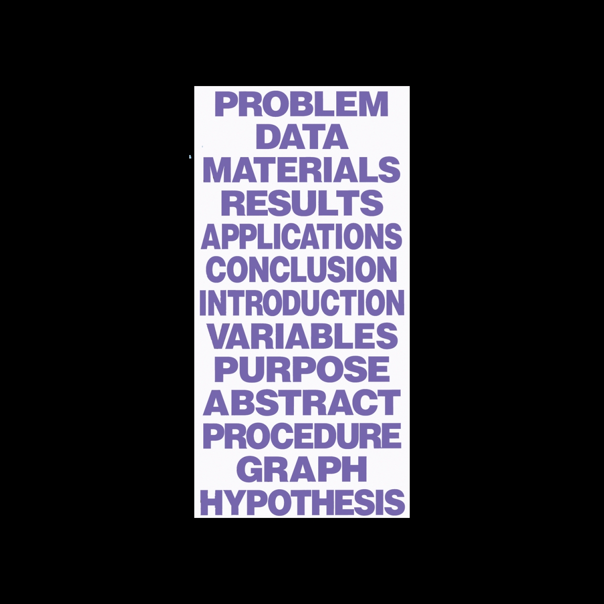 Purple Science Fair Titles Retail Pack of 24
