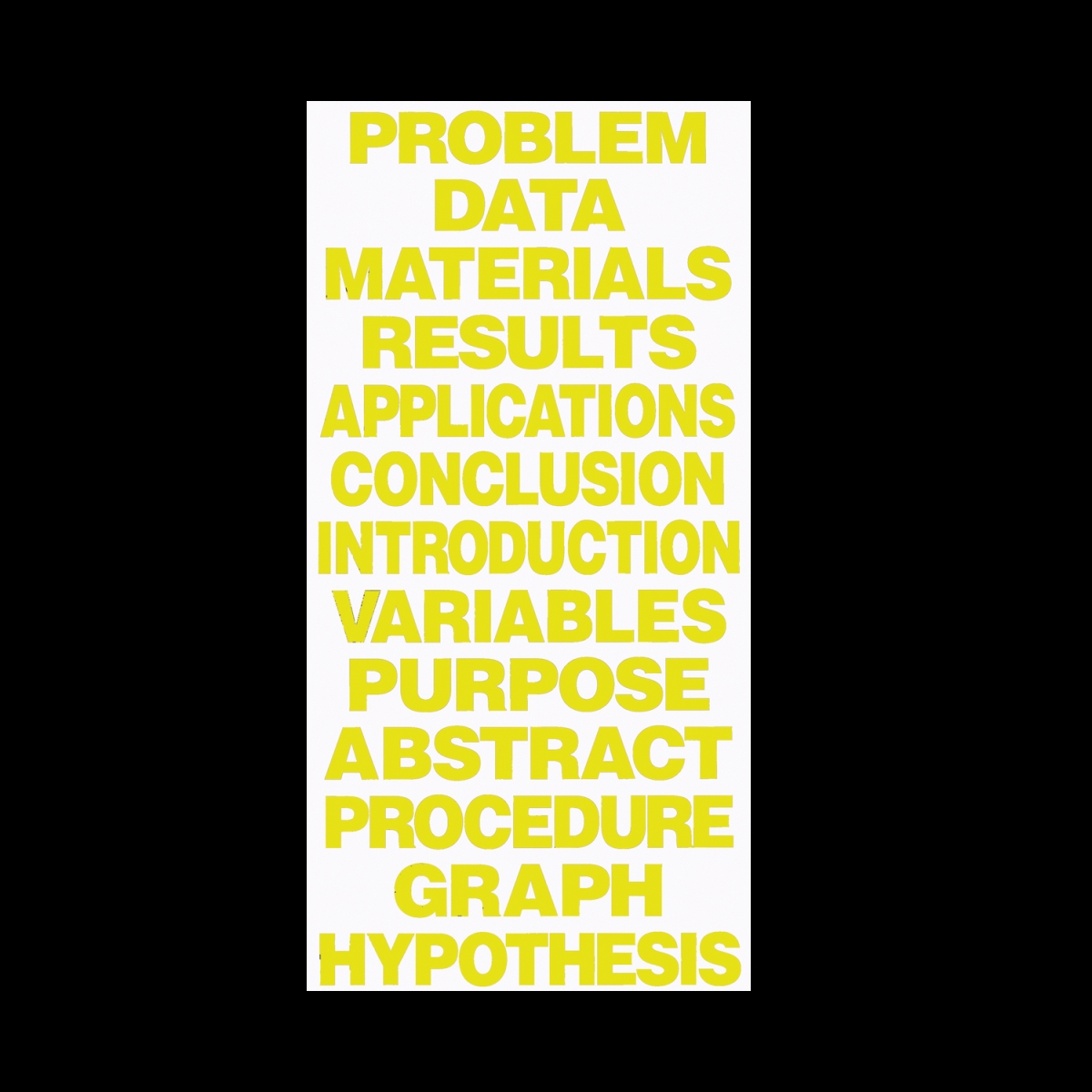 Yellow Science Fair Titles Retail Pack of 24
