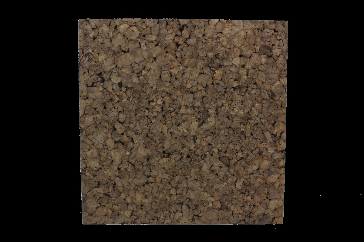 12 x 12 Dark Cork Square Tiles - Four Packs of 4