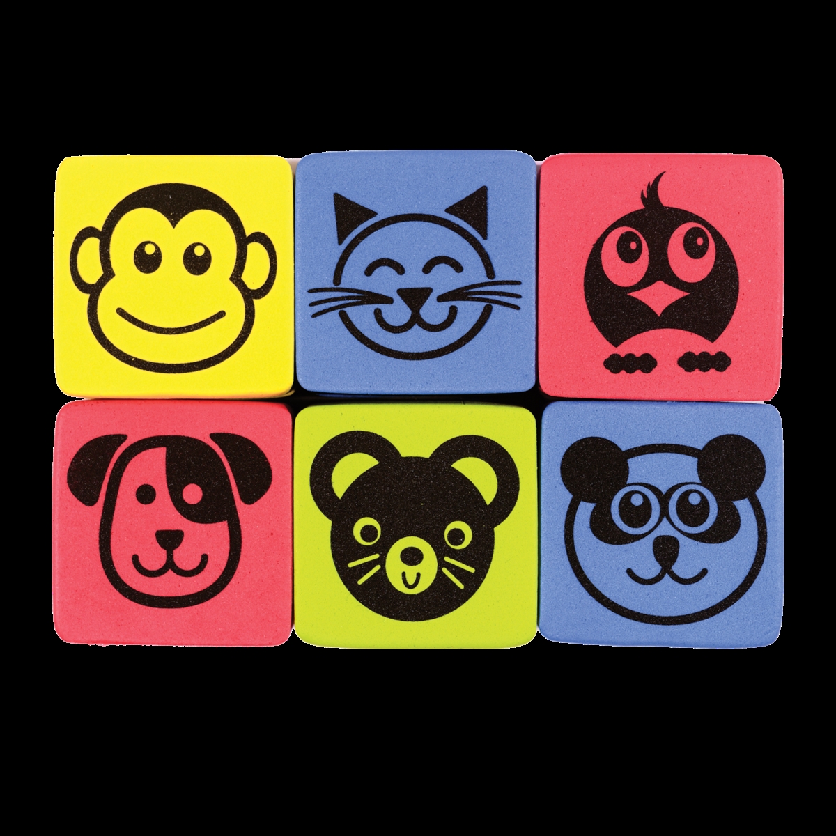 Magnetic Animal Erasers Set of 36