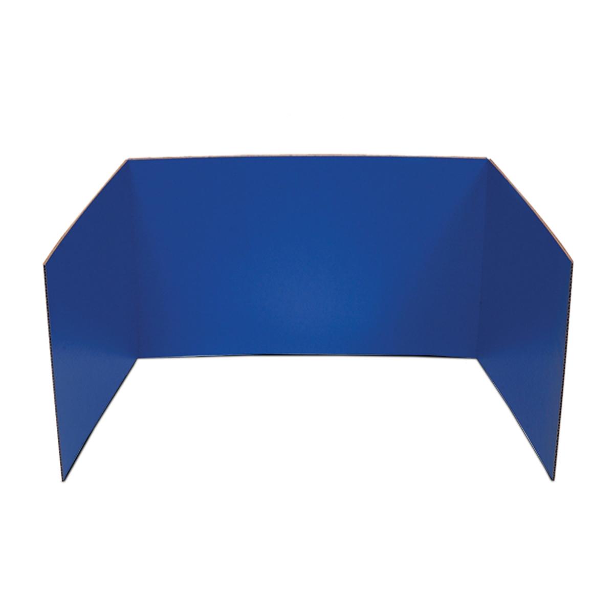 12x48 Blue Corrugated Study Carrel - Pack of 24